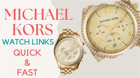 how to remove links from michael kors bradshaw smartwatch|remove links from gold Michael Kors.